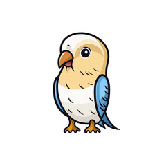 bird on white background