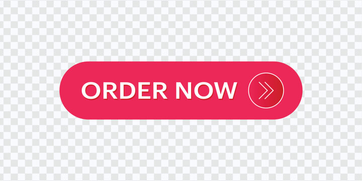 Order Now text web button set. Modern and stylish design for online shopping websites and e-commerce. Vector illustration.