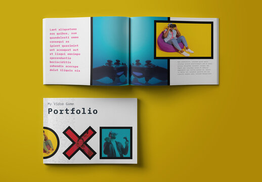 Colorful and Geometric Photography Portfolio layout