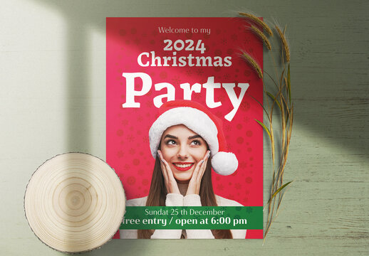 Christmas Party Poster Layout