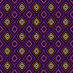 Ethnic seamless pattern. Patchwork texture. Weaving. Traditional ornament. Tribal pattern. Folk motif. Can be used for wallpaper, textile, wrapping, web page background.