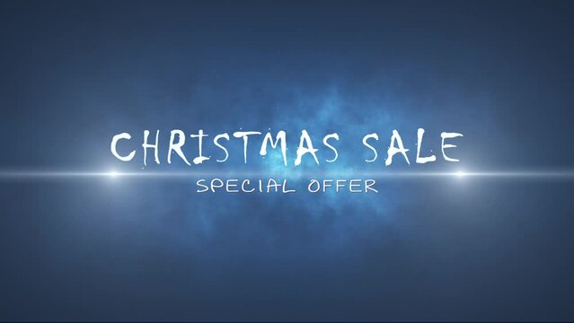 Christmas sale. Big discounts (dumping, percentages, purchases, sale). Artistic intro. Quick Time, h264, 16-bit color, highest quality. 3D animation. Smooth gradation of color, without banding effect!