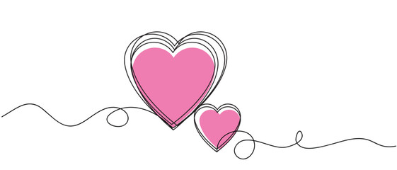 valentine line art vector heart eps 10