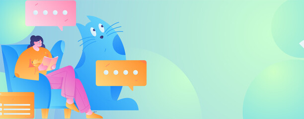 Education learning people flat vector concept hand drawn illustration
