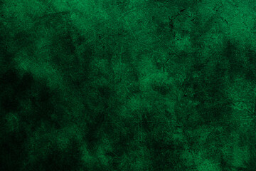 Fototapeta na wymiar Dark green grungy background or texture