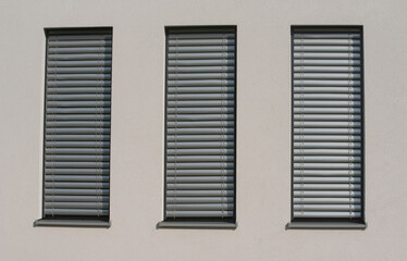 window pane in a building