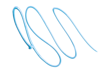 light blue watercolor drops zigzag isolated on transparent background