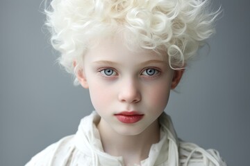 albino model man portrait