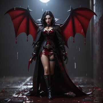 portrait of a woman who is queen of vampires