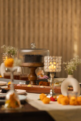 Diwali and New Year Decoration ideas with food and flowers