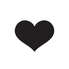 ハートのアイコン　モノクロ　素材　イラスト