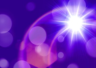 abstract bokeh background with glare, flash light effects