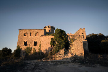 Castle of Clascar during Sunset at the Cliffs of Bertí