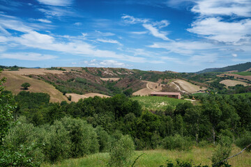 Obraz premium Rural landscape near Montecchio, Terni province, Italy