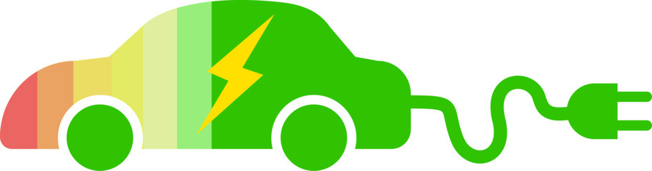 Fast electric car green energy plug