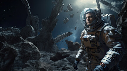 astronaut discovers new planet.