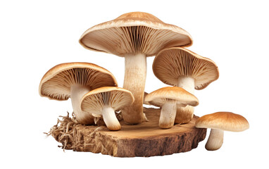 Mushroom Ensemble On Isolated Background