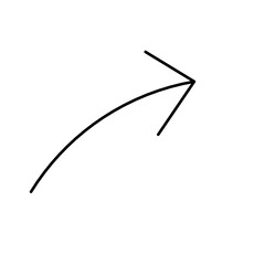 simple arrow line icon on white background © Muhammad