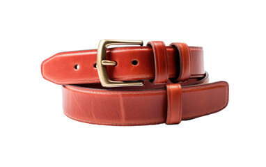 Handcrafted Belt with Buckle On Isolated Background