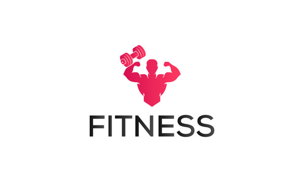 Fitness Logo Design vector illustrationicon