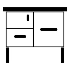 set of furniture cabinet