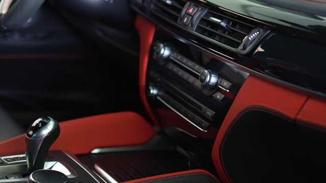 The interior of the car. Car rental.