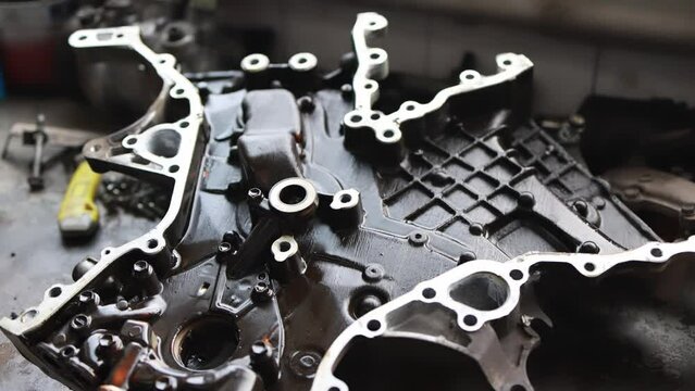 Car engine repair. Service maintenance of the car.