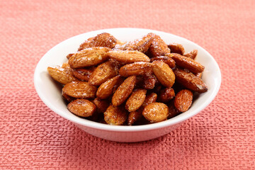 Sweet and Salty Honey Roasted Almonds