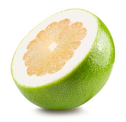 citrus sweetie isolated on the white background. Clipping path