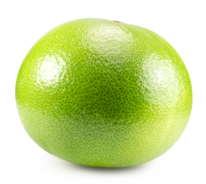 citrus sweetie isolated on the white background. Clipping path
