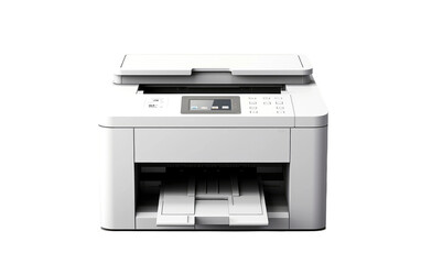 Modern Printing Machine On Transparent Background
