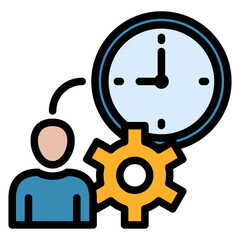 Efficiency Outline Color Icon