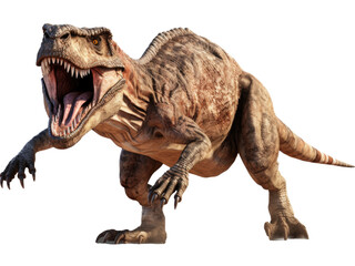 t rex dinosaur isolated on transparent background