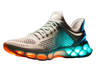 Sports shoes , running shoes isolated on transparent background