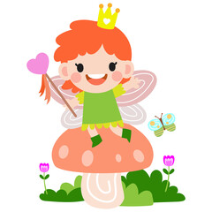 little fairy clipart, Cute beautiful little winged fairies  