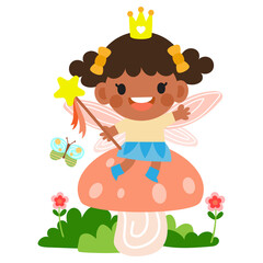little fairy clipart, Cute beautiful little winged fairies  