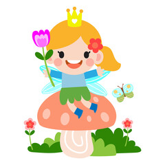 little fairy clipart, Cute beautiful little winged fairies  
