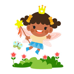 little fairy clipart, Cute beautiful little winged fairies  