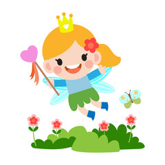 little fairy clipart, Cute beautiful little winged fairies  