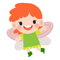 little fairy clipart, Cute beautiful little winged fairies  