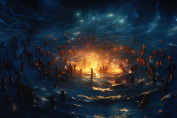 Enchanting Oceanic Whirlpool Event