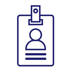 Fototapeta premium Identity vector icon. On white.