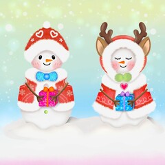 Christmas greetings card 