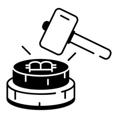 Cryptocurrencies Linear Icon