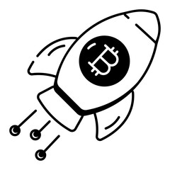 Cryptocurrency Market Linear Icons