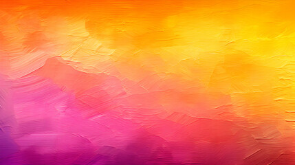 Gold yellow amber burnt orange coral fire red bright pink magenta purple violet abstract background. Color gradient ombre blur. Noise grain rough grunge. Fall autumn, metal foil. Generative AI.