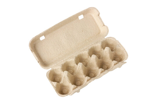 Egg carton made from recyclable cardboard.