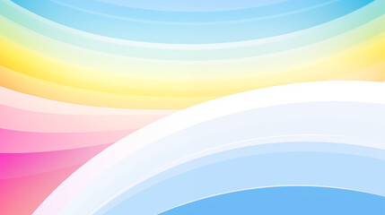 Pastel Transparent Rainbow in an Abstract Background, Infusing Soft and Delicate Tones for a Serene and Ethereal Composition of Subtle Chromatic Harmony