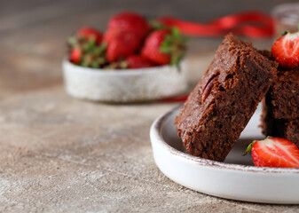 super chocolate brownie with nuts
