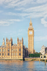 Fototapeta na wymiar The Palace of Westminster in London City, United Kingdom 